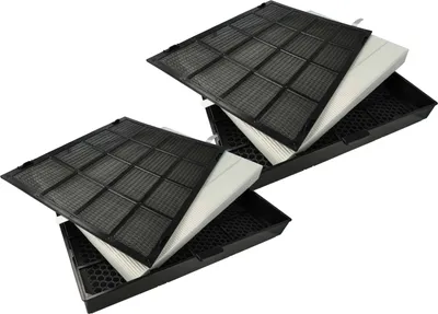 Produktbild von vhbw 2x Luftilter Ersatz für Ideal 8710002 für Luftreiniger - Kombifilter Vorfilter + HEPA + Aktivkohle