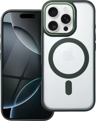 Image de Coque MagSafe mate compatible avec l'iPhone 16 Pro Vert