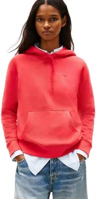 Produktbild von Tommy Jeans Damen Hoodie Flag Regular Fit, Rot (Red Alert), XS