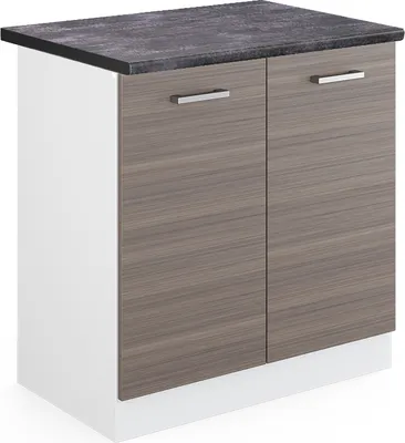 Produktbild von Spülenunterschrank Vicco R-Line Edelgrau 80 cm , AP Anthrazit, Model 45976