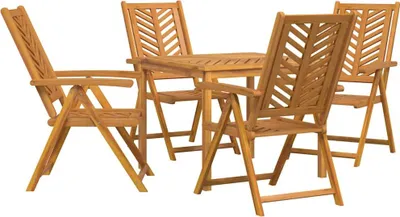 Immagine prodotto di Set da Pranzo per Giardino 5 pcs Marrone