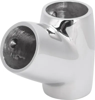 Produktbild von 60-Grad-T-Stück, Boot-Handlauf-Armatur, 316 Edelstahl-T-Stück, 25MM 60-Grad-T-Stück, 22MM 60-Grad-T-Stück, T-Stück für Marine Yacht Boot