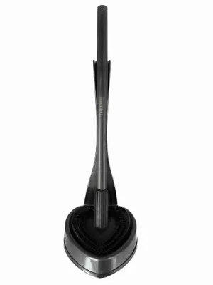 Produktbild von proWIN Toillettenbürste Herzilein, anthrazit-metallic/schwarz (WC-Bürste)