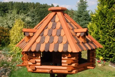 Produktbild von XXL Luxus Vogelhaus absoluter Blickfang, Vogelfutterhaus aus Holz