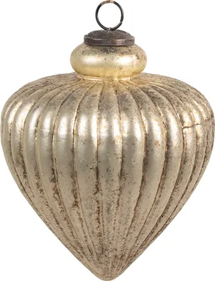Immagine prodotto di Clayre & Eef Guaina di Natale Ø 16x20 cm Vetro color oro