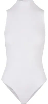 Obrázok produktu pre Vytvorte si vlastnú značku – Dámska body, s vysokým golierom, bez rukávov, model TN3003 (S) (biela)
