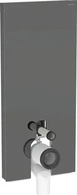 Produktbild von Geberit Monolith PLUS Sanitärmodul für Stand-WC, 114cm, Wasseranschluss hinten mittig, mit Anschlussbogen, 131.233.JK.7