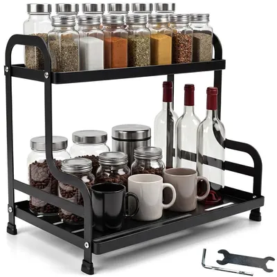Produktbild von Kaffeebar Organizer mit 2 Etagen - Platzsparendes Kaffeestation für die Küche