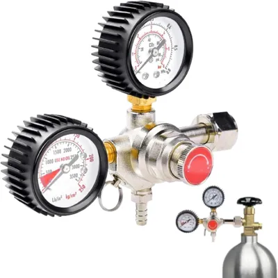 CO2-Druckregler Doppelmanometer W21.8 für Bierzapfanlage