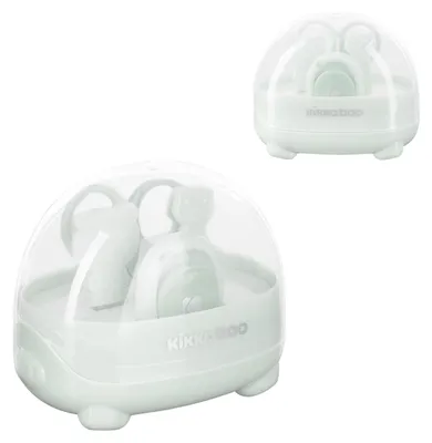Produktbild von Kikkaboo Baby Maniküre-Set Bär, Nagelschere, Nagelknipser, Nagelfeile, ab Geburt grün