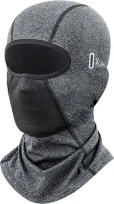 Produktbild von Sturmhaube Winter Motorrad Fahren Balaclava Gesichtshaube Skimaske für Outdoorsports Herren Damen Herbst Winter Grau