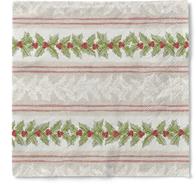 Produktbild von Tissue Serviette Magda, 40 x 40 cm, 100 Stück - Mank - Weihnachten