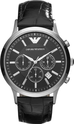 Immagine prodotto di EMPORIO ARMANI AR2447 orologio da uomo in nero classico.