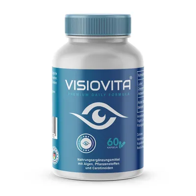 Produktbild von Visiovita Augen Kapseln 60 Stk mit Lutein Zeaxanthin Astaxanthin