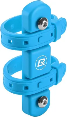 Productafbeelding van Fleshouder Fiets - Bidonhouder Universeel - Drinken Onderweg - Montage Zonder Boren - 22-55mm Diameter - Blauw