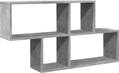 Zdjęcie produktu dla vidaXL Półka ścienna betonowa szara 100x20x53 cm materiał drewnopochodny