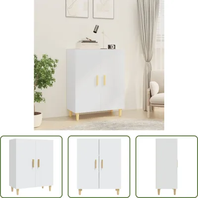 Produktbild von The Living Store Sideboard Weiß 70x34x90 cm Holzwerkstoff