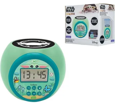 Obrázek produktu pro Lexibook – Budík s projektorem Star Wars – Funkce budíku a opakovaného buzení – Noční světlo s časovačem – LCD displej – Baterie