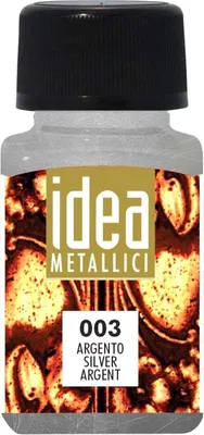 Zdjęcie produktu dla Maimeri Liquid Metallic Colours Idea Metallici Powłoka 60 ml Silver 003