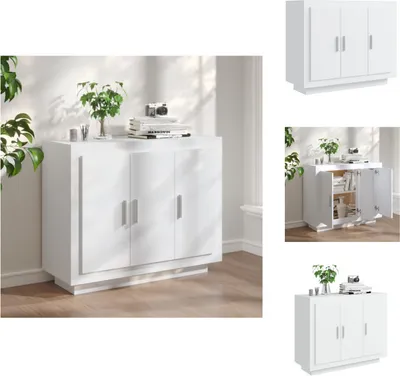 Produktbild von vidaXL Sideboard Weiß 92x35x75 cm Holzwerkstoff -  Sideboards