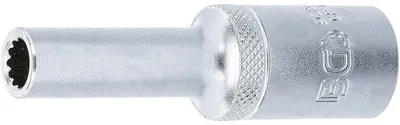 Image de Douille Longue 12 Pans 12,5 mm (1/2) - 8 mm - Précision et Durabilité, Acier, Cliquet 1/2 - D-Work