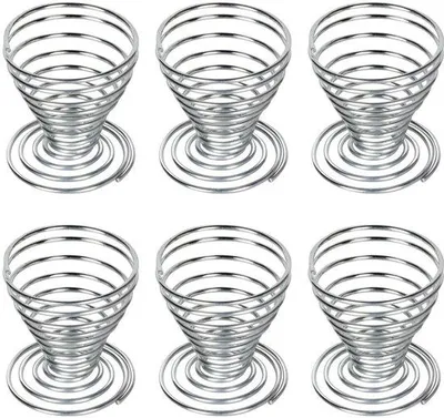 Immagine prodotto di Set di 6 bicchieri per uova Famanu - acciaio inossidabile resistente - design moderno