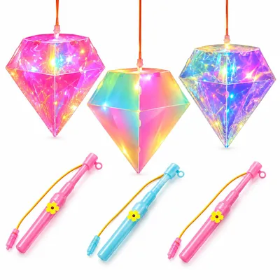 Laternen-Bastelset, 3 Stück mit LED und Stäben