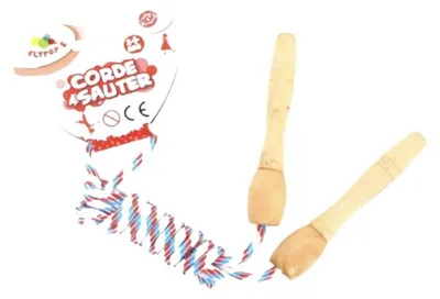 Image de MGM Corde a sauter avec poignée en bois