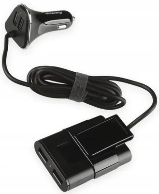 Produktbild von Autoladegerät mit USB-Splitter und 1.8m Kabel