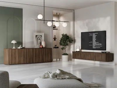 Productafbeelding van Woonkamer set AZELIO 3, eikenhout, barokstijl
