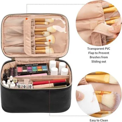 Produktbild von Reise-Beauty-Tas, groß, Schwarz, Reisezubehör