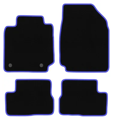 Obrázok produktu pre Velúrové autokoberce pre: Nissan Micra K12 2002-2010 hatchback čierno-modré