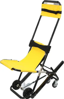 Zdjęcie produktu dla Krzesło schodowe, maksymalne obciążenie 200 kg, wymiary po złożeniu 111×54×18 cm, wymiary po rozłożeniu 137×85×52 cm, nie wymaga montażu, 4 kółka