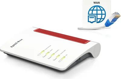 Produktbild von AVM FRITZ!Box 4050 (Wi-Fi 6 Mesh Router, bis zu 2.400 MBit/s (5 GHz) & 600 MBit/s (2,4 GHz), 3 x Gigabit-LAN, DECT-Basis, USB 2.0