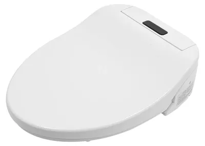 Produktbild von Elektrischer Bidet-Toilettensitz - Mit Fernbedienung - Beheizter Sitz - LED-Nachtlicht - 1000 W - 1,27 cm Wasseranschluss - 1,5 m Netzkabel - Weiß