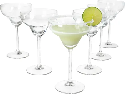 Produktbild von 6x Margarita Gläser mit Fuß 6 Personen Drinks Cocktail-Glas Feier Partys