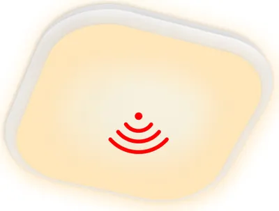 Produktbild von JNGLGO Deckenleuchte mit bewegungsmelder innen 24W 2160LM Deckenlampe Wandleuchte Wohnzimmerlampe, Küchenlampe, Bürolampe (Warmweiß)