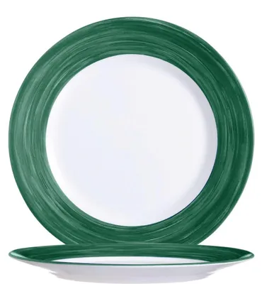 Obrázek produktu pro Plíšek tmavě zelený, plochý, 19,5 cm - 24 kusů