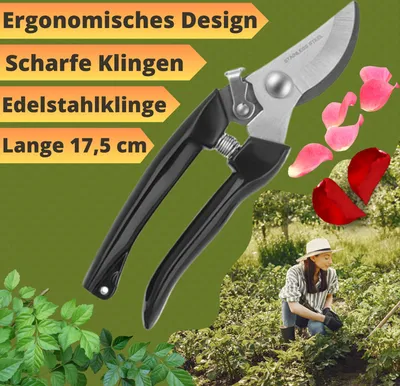 Produktbild von Herbgarden Gartenschere Spitze Secateurs Astschere Pflanzenschere Growbox