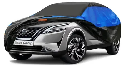 Produktbild von Autoabdeckung Wasserdicht Atmungsaktiv für Nissan Qashqai (2017-2024) Schwarz Blau