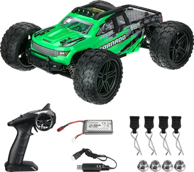 Produktbild von Flyhal HBX FC610 RTR 1/10 2,4 G 4WD 46 km/h RC Auto Fahrzeuge LED-Leuchten gebürstet Big Truck Modell Spielzeug Kinder Kind Geschenke, 2 Batterienn