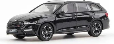 Produktbild von Abrex 143AB-039D Skoda Octavia IV Combi RS schwarz metallic 2020 Maßstab 1:43 Modellauto