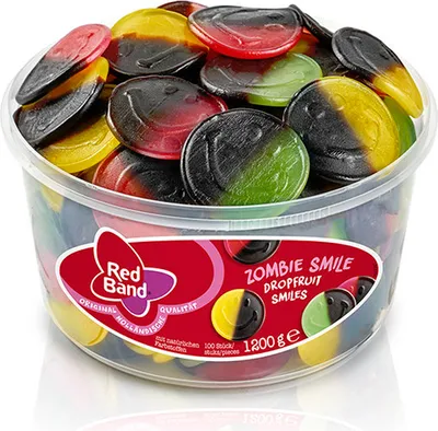 Immagine prodotto di Red Band Zombie Smile gomma alla frutta e liquirizia 3 assortiti 1200g