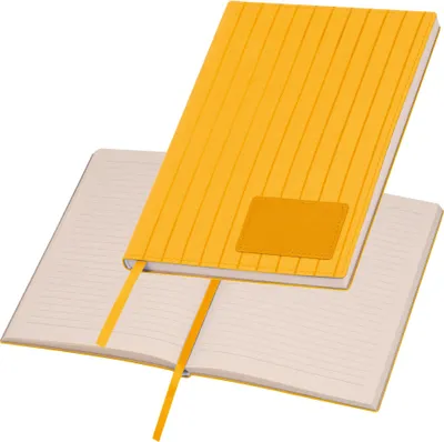 Produktbild von Notizbuch / DIN A5 / mit Softcover / 192 linierte Seiten / Farbe: gelb