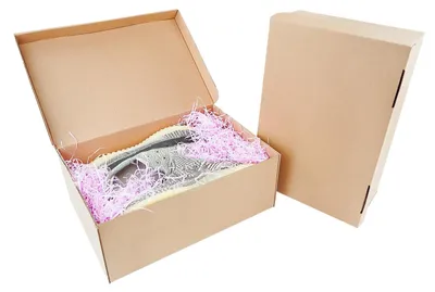 Image de Boîte en carton - Boîte de rangement avec couvercle - 32 x 22 x 12 cm - Lot de 5