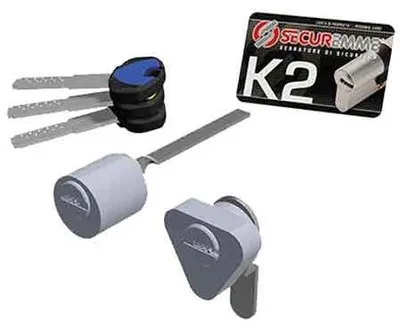 Produktbild von Außenzylinderset 'K2' von SECUREMME, 15 mm