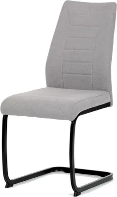 Obrázok produktu pre Moderná jedálenská stolička Autronic, svetlosivá látka, čierne kovové nohy (DCL-438 LAN2)