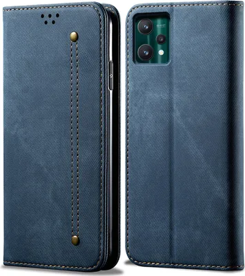 Obrázek produktu pro Realme 9 Pro+ Pouzdro, Kožené Peněženkové Pouzdro s Magnetickým Uzavíráním a Stojánkem pro OPPO Realme 9 Pro+ modré