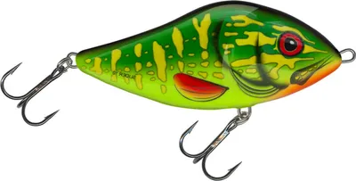 Produktbild von Salmo Slider Jerkbait Wobbler , Salmo Farben:Green Pike, Länge/Gewicht/Laufverhalten/Tauchtiefe:7cm / 17g / schwimmend / 1.0m