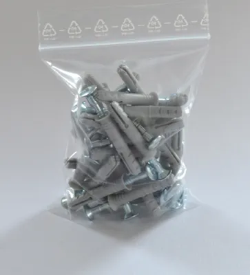 Produktbild von Druckverschlussbeutel LDPE 100 x 150mm, 90my ZIP Beutel Folienbeutel 100 Stück